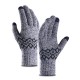 Men Warm Thick Knit Touch Screen Gloves Outdoor Sport Work Gloves