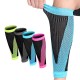 1 Pair Mens Football Basketball Breathable Calf Compression Sleeve Stockings for Running Cycling Travel Nurse