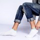 A.E.SHON Mens Sports Socks Fashion Double Cuff Trainer Waffle Socks