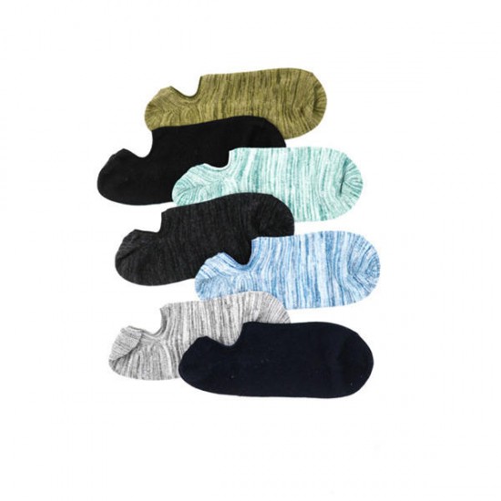 Ankle Socks Unisex Breathable Deodorization High Low Cut Cotton Slipper Socks for Men and Women