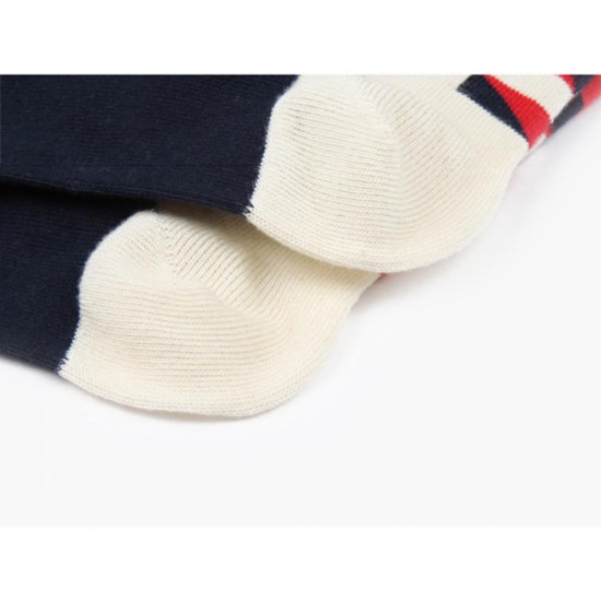 Contrast Color British Style Fashion Plaid Socks Cotton Sweat-discharge Antibacterial Stockings