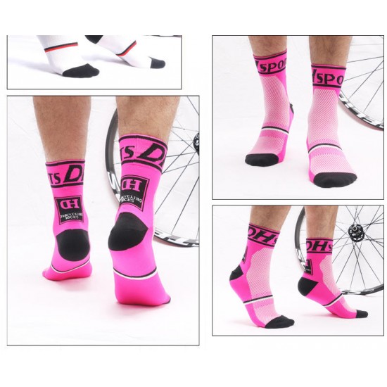 DH Sports Mens Womens Cycling Cushion Crew Sock Outdoor Anti Skid Deodorization Warm Socks