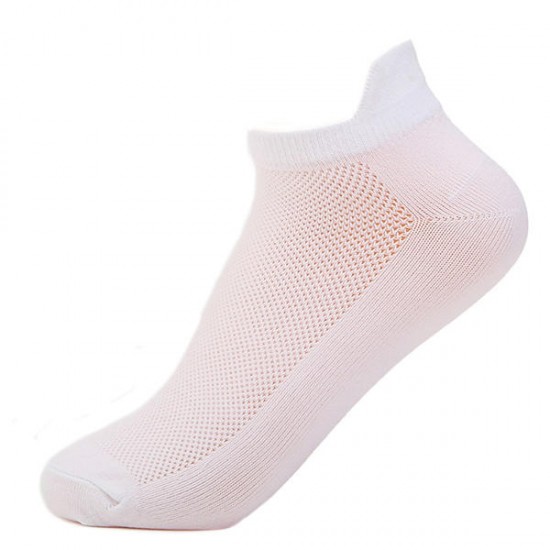 Fluorescent Colors Mens Short Tube Socks Casual Breathable Sport Socks