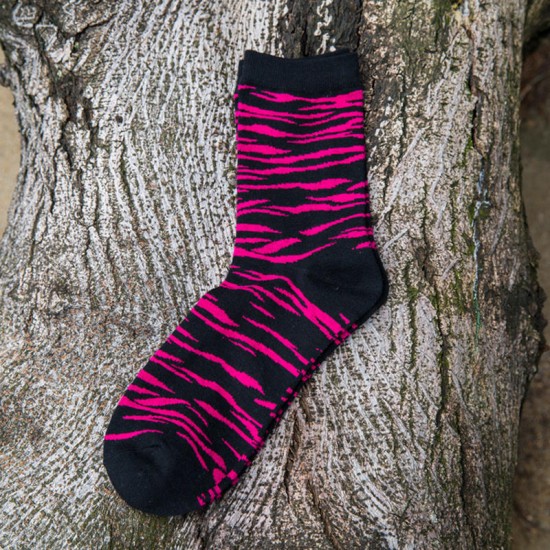 Men Stripe Combed Cotton Tube Socks Outdoor Deodorization Athletic Sock