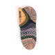 Mens Retro National Style Spell Colors Breathable Invisible Cotton Boat Socks