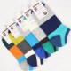 Mens Summer Cotton Breathable Splicing Color Socks