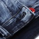 Men Elastic Slim Fit Straight Leg Washed Casual Jeans Pants US Size 30-44