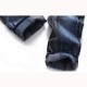 Men Elastic Slim Fit Straight Leg Washed Casual Jeans Pants US Size 30-44