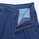 Men Mid-aged Thicken Plus Size Classical Casual Jeans Loose Straight Leg High Waist Pants