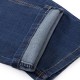 Mens Big Size Jeans Business Straight Legs Loose Elastic Mid Waist Denim Pants