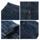 Mens Big Size Loose Casual Mid Rise Straight Legs Casual Jeans Denim Pants