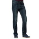 Mens Business Casual Straight Leg Washed Long Pants Jeans