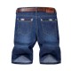 Plus Size Mens Summer Denim Washed Casual Slim Fit Knee Length Jeans Shorts