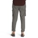 ChArmkpR Men's Outdoor Cotton Loose Casual Elastic Waist Pure Color Cargo Pants
