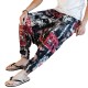 INCERUN Men Ethnic Printing Loose Casual Harem Trousers Cotton Big Size Pants