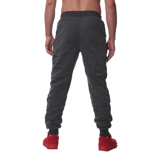 INCERUN Mens Casual Jogger Harem Slim Fit Zipper Training Gym Trousers Pants