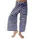INCERUN Mens Plaid Printing Summer Thin Fisherman Yoga Casual Pants