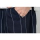 Men Casual Cotton Baggy Harem Pants Fashion Vintage Stripes Straight Long Trousers
