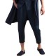 Men's Chinese Style Pure Color Cotton Loose Elastic Waist Casual Harem Pants