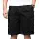 100% Cotton Mens Multi-Pocket Knee-Length Cargo Pants Breathable Wrinkle-Resistant Casual Shorts