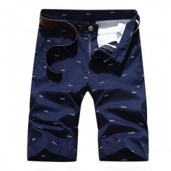 6 Colors Men's Casual Cotton Shorts Fashion Little Pattern Printted Sports Shorts