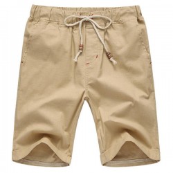 8 Colors Mens Leisure Elastic Waist Shorts Pants Pure Color Beach Sports Shorts