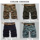 Camo Multi Pocket Cargo Pants Mens Cotton Outdooors Casual Camouflage Shorts