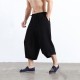 Charmkpr Mens Cotton Wide Leg Calf-Length Pants Stylish Loose Casual Brand Clothing Shorts