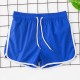 Mens Summer Quick Dry Mesh Breathable Solid Color Casual Board Shorts Swimwear