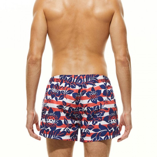 Quickly Dry Printing Casual Beach Board Shorts For Men
