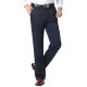 Autumn Winter Thermal Velvet Straight Suit Pants Middle-aged Men Casual Business Thick Warm Trousers