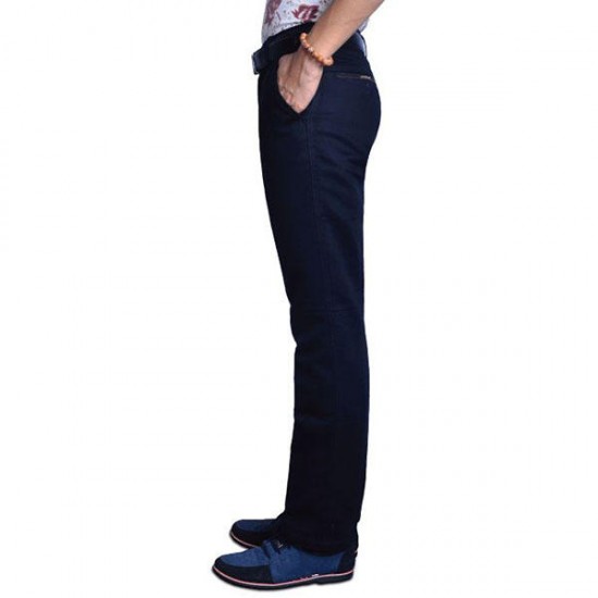 Men's Casual Straight Mid-waist Trousers Fashion Business Loose Pants