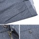 Men's Straight Slim Breathable Soft Casual Pants Casual Business Four-Sided Knit Stretch Trousers