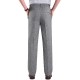 Men's Summer Thin Elastic High Waist Deep Suit Pants Business Casual Straight Trousers