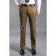 Mens Thick Cotton Trousers Comfort High Waist Straight Leg Casual Pants