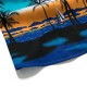 Beach Holiday Breathable Quick Drying Coconut Tree Printing Loose Lounge Short-sleeved Men Shirts