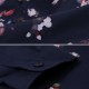 Casual Flowers Printing Slim Band Collar Designer Shirts for Men