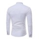 Casual Stylish Chest Pockets Slim Band Collar Button Up Designer Shirts for Men