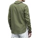 Chinese Frog Buttons Linen Cotton Vintage Casual Long Sleeve Shirts for Men