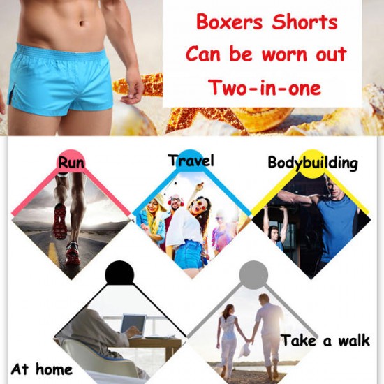 Arrow Pants Casual Sexy Home Low Waist Outerwear Inside Pouch Breathable Boxers Underpants for Men