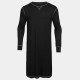 ChArmkpR Sleepwear Mens Nightshirt Long Sleeve Cotton Pajamas Comfy Loose Long Sleep Shirt