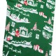 Christmas Snowman Printing Casual Home Pajamas Sleepwear Two-piece Suit for Men