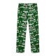 Christmas Snowman Printing Casual Home Pajamas Sleepwear Two-piece Suit for Men