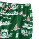 Christmas Snowman Printing Casual Home Pajamas Sleepwear Two-piece Suit for Men