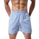 Cotton Plaid Loose Leisure Home Casual Beach Board Boxer Shorts for Men