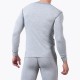 Fall Thermal Cotton Breathable Elastic O Neck Patchwork Warm Pajamas Set for Men