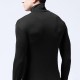 Fall Winter Thin Modal Breathable High Collar Warm Tight Pajamas Tops Underwear for Men