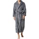 Flannel Thick Warm Winter Full Length Pajamas Sleepwear Robe Bathrobe for Men