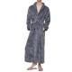 Flannel Thick Warm Winter Full Length Pajamas Sleepwear Robe Bathrobe for Men Flannel Thick Warm Winter Full Length Pajamas Sleepwear Robe Bathrobe for Men