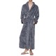 Flannel Thick Warm Winter Full Length Pajamas Sleepwear Robe Bathrobe for Men